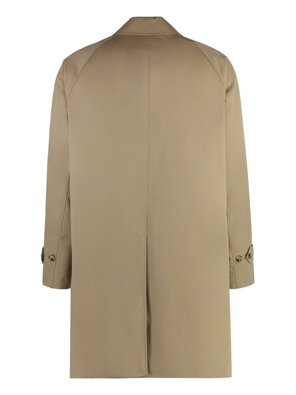 Single Breasted Raglan Trench Coat