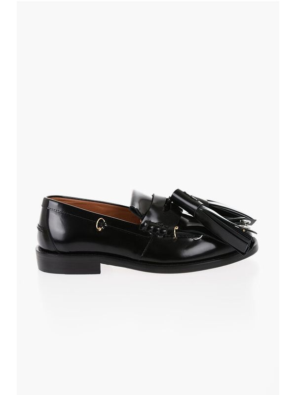 Tassel Detail Leather Loafers