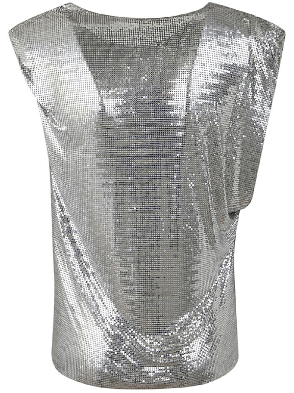 Allover Sequin Sleeveless Top