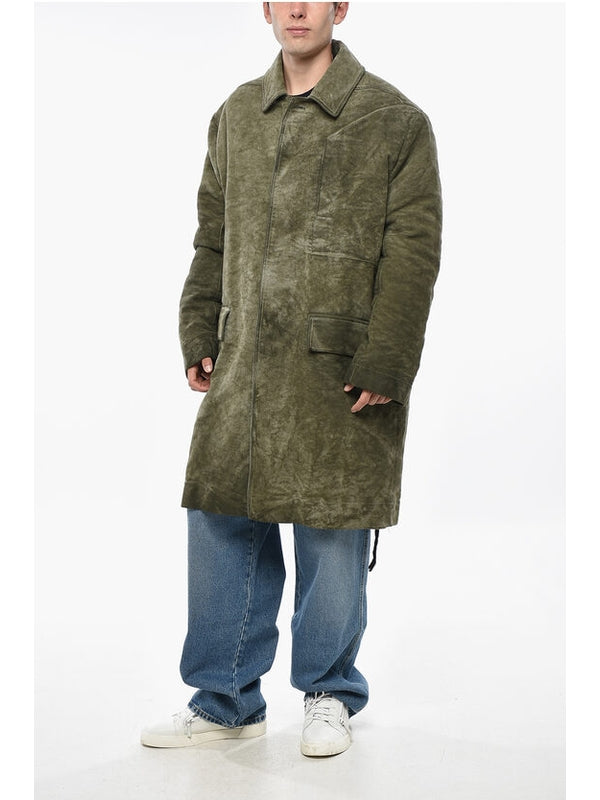 Rick Owens Green Coats
