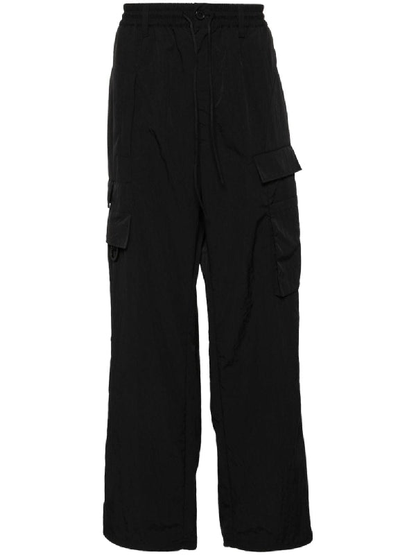 Crinkle nylon cargo pants