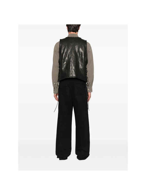 Ann Demeulemeester Black Vests