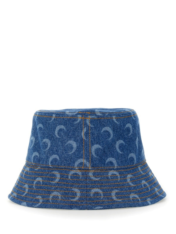 Marine Serre Blue Bucket Hats