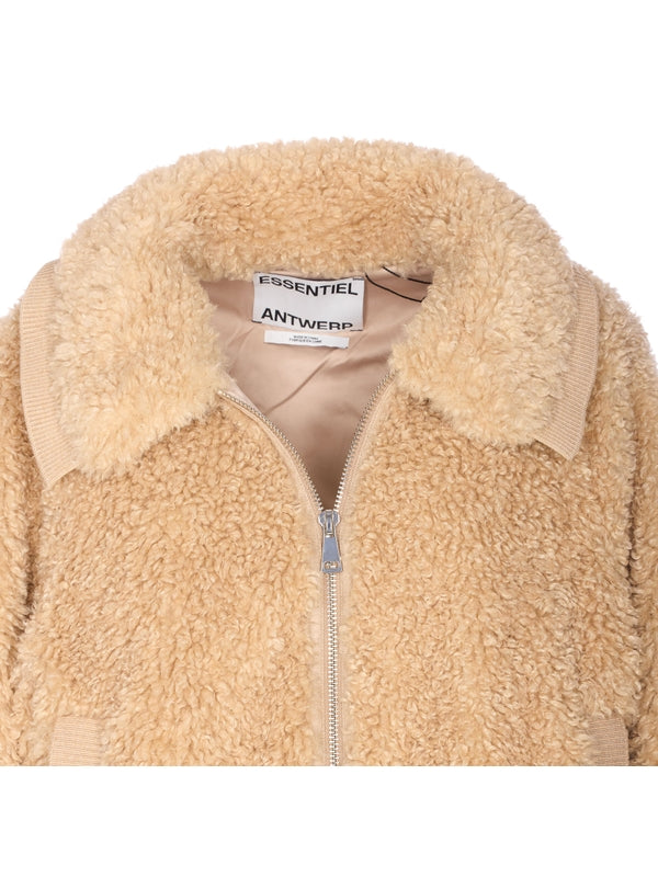 Essentiel Antwerp Beige Fur & Shearling