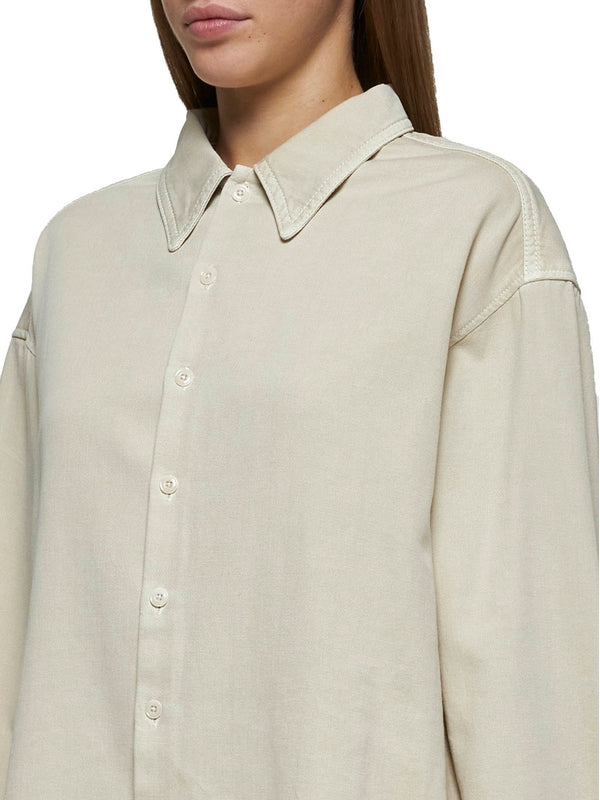 Twist Oversized Cotton Shirt