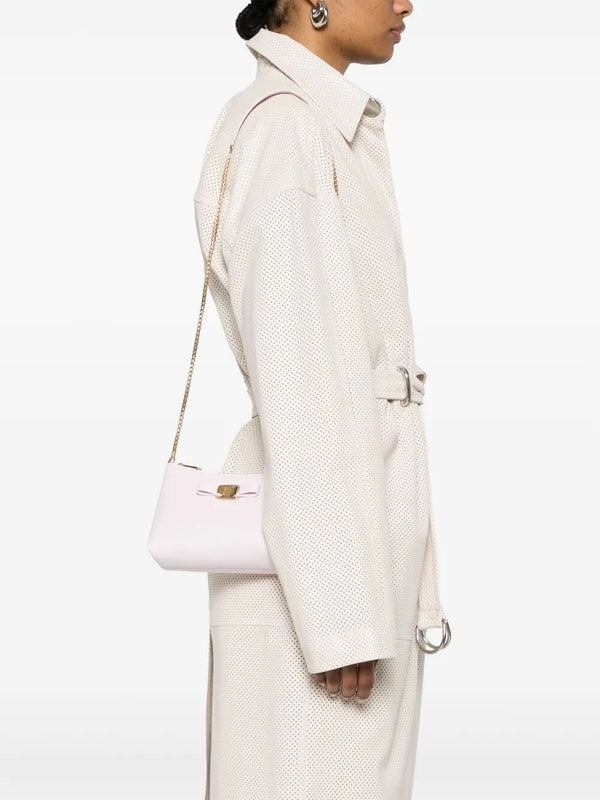 Bara Bow Leather Mini Shoulder Bag