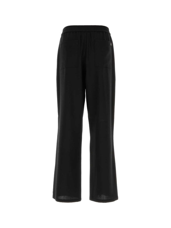 Belt Banding Wool Pants