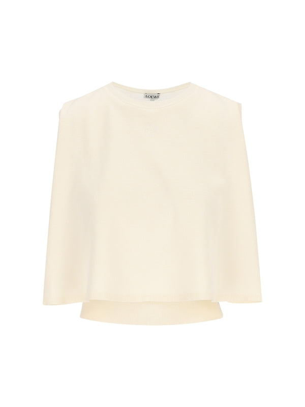 Anagram Logo Embroidered Wool Sleeveless
  Knit