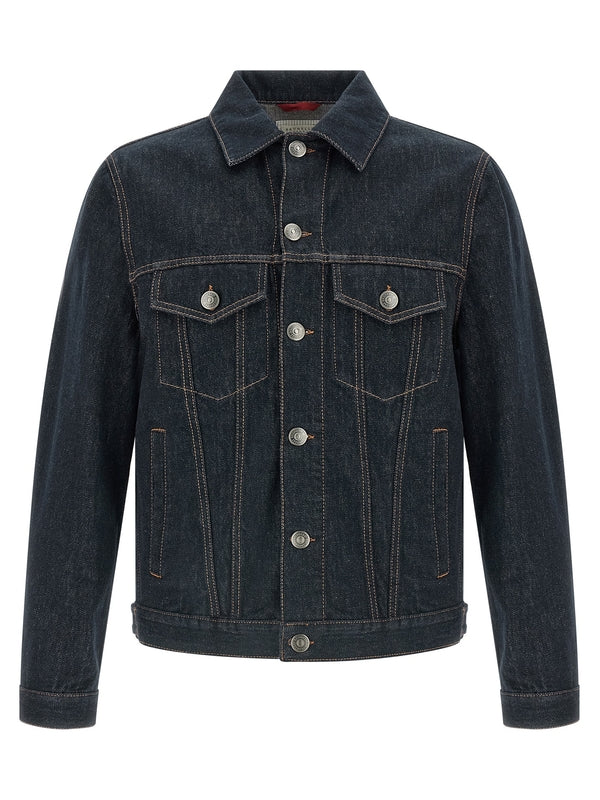 Brunello Cucinelli Navy Trucker