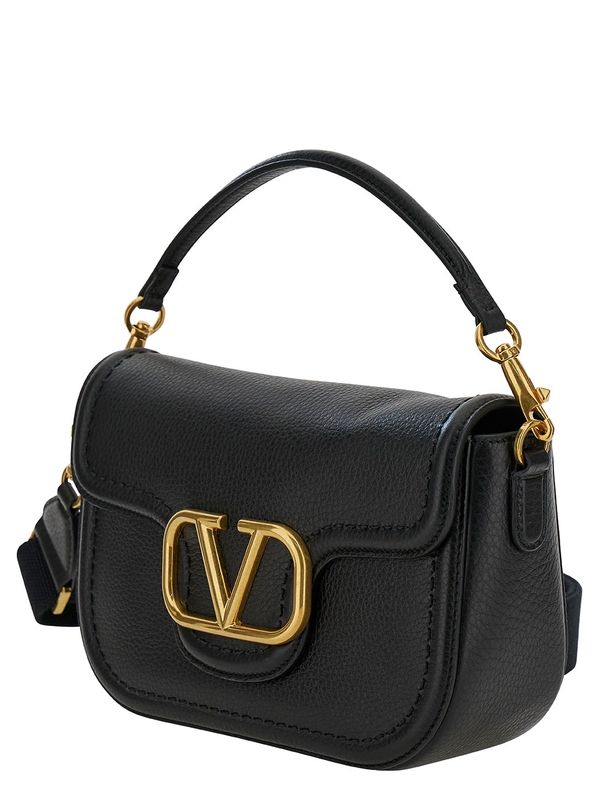 Alltime V 徽标皮革单肩包