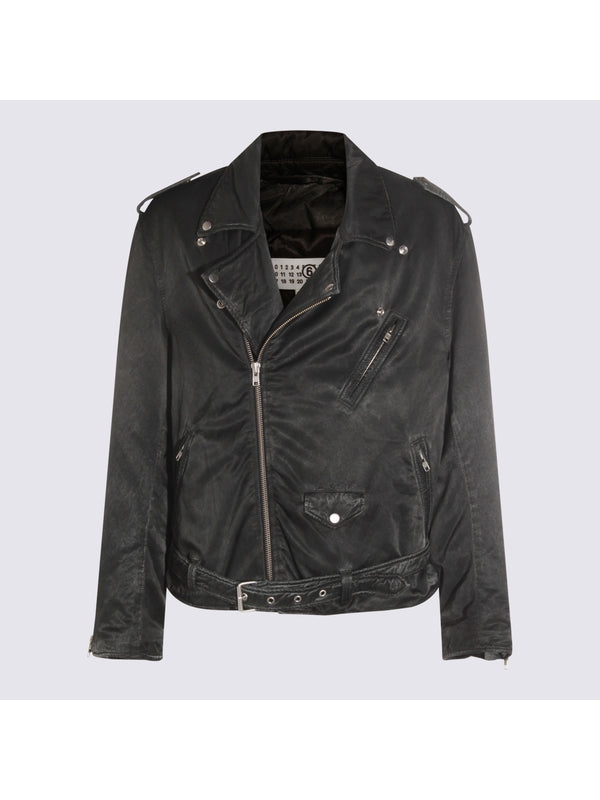 Mm6 Maison Margiela Black Biker