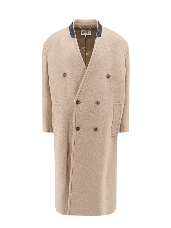 MM6 Maison Margiela - Wool Blend Double Coat - Jente