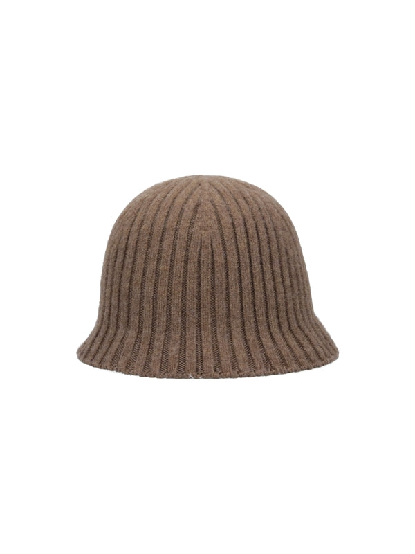 Cashmere Blend Ribbed Bucket Hat