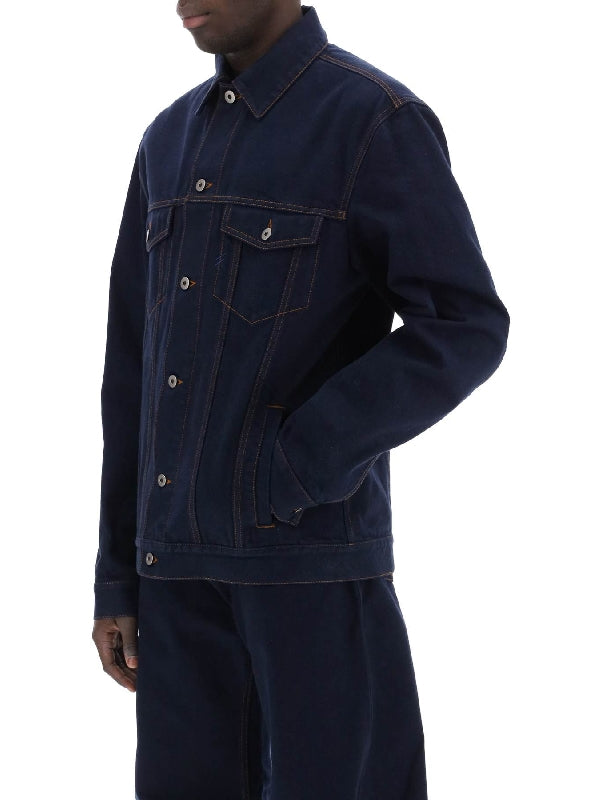 Back Logo Patch Denim Jacket - Jente