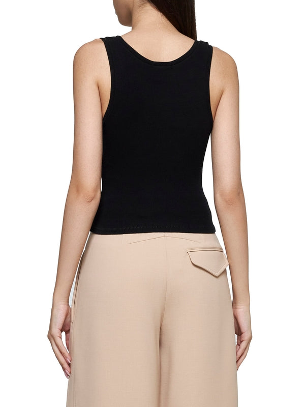 Round-Neck Sleeveless Top