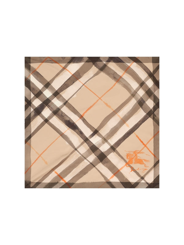 Ekd Check Silk Scarf