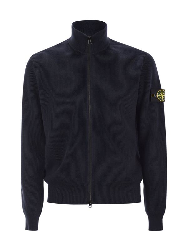 Wappen Patch High-Neck Zip-Up Jacket