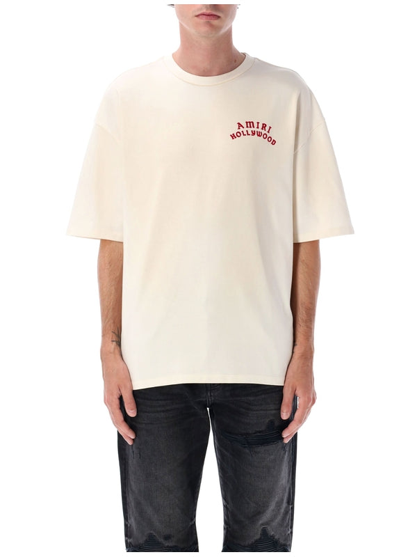 Amiri Beige Short Sleeve T-Shirt
