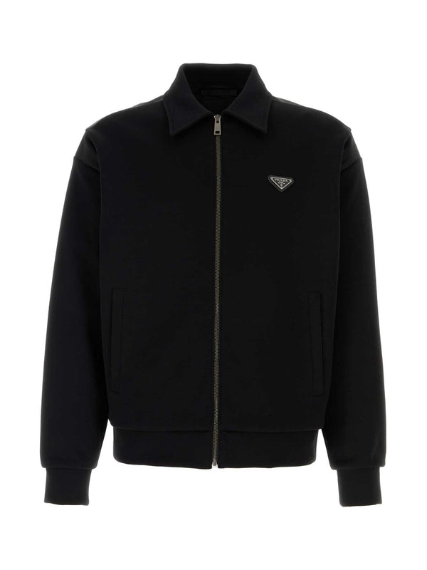 Triangle Logo Zip-Up Jacket