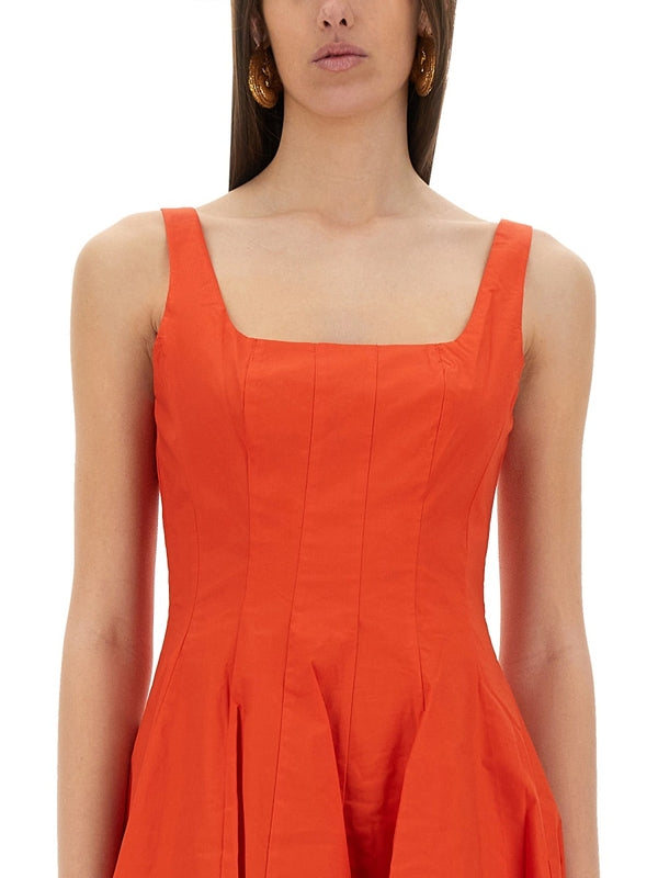 Wells Cotton Blend Mini Dress