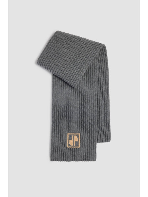 Patou Grey Wool Mufflers