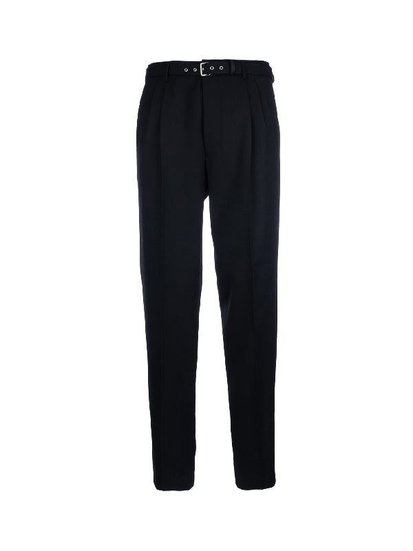 Wool Belted Pants