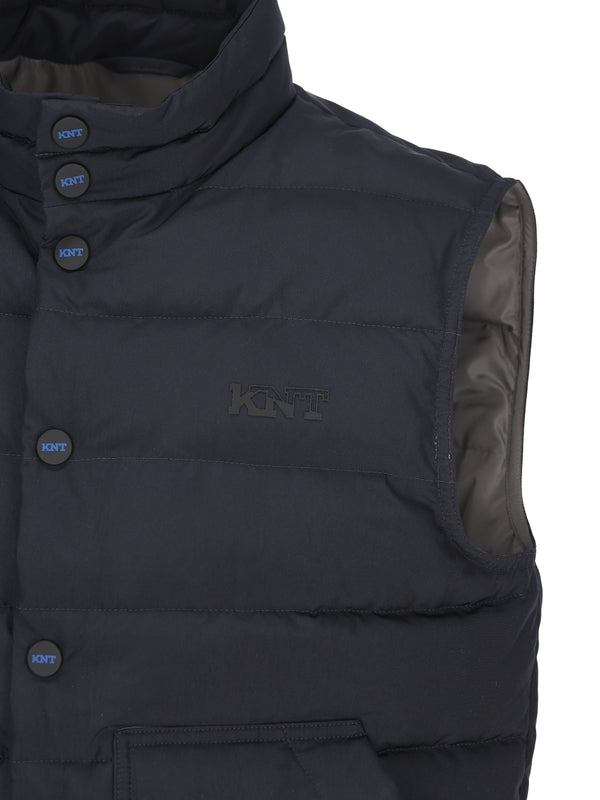 Logo Button Padded Vest