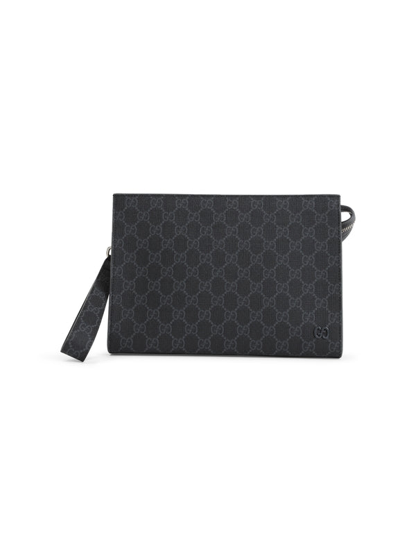 GG Logo Strap Clutch Bag