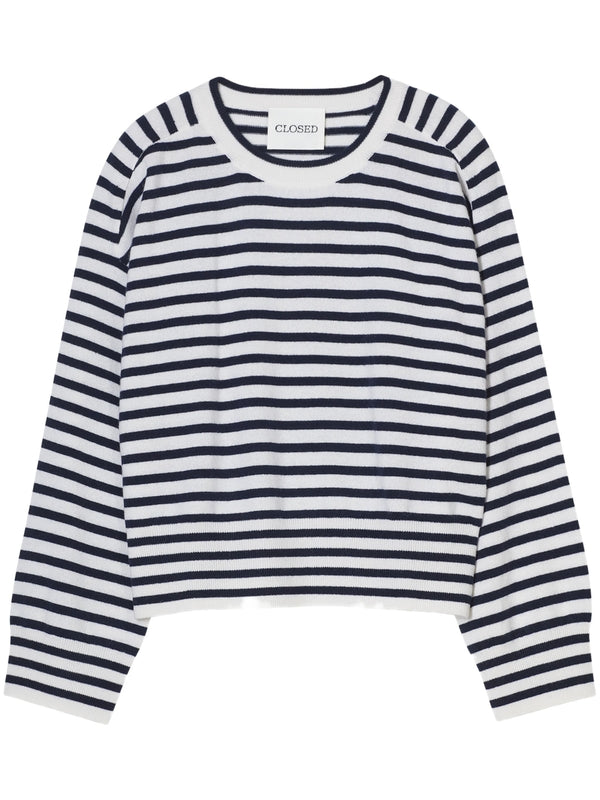 Stripe Pattern Cashmere Knit