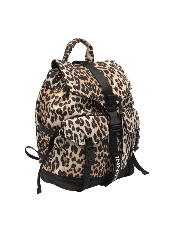 Ganni Brown Backpacks
