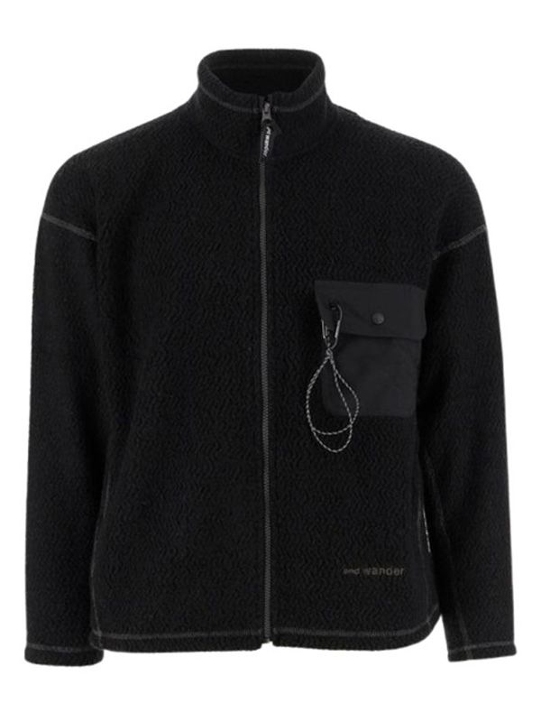 Jq High Neck Zip-Up Fleece Jacket