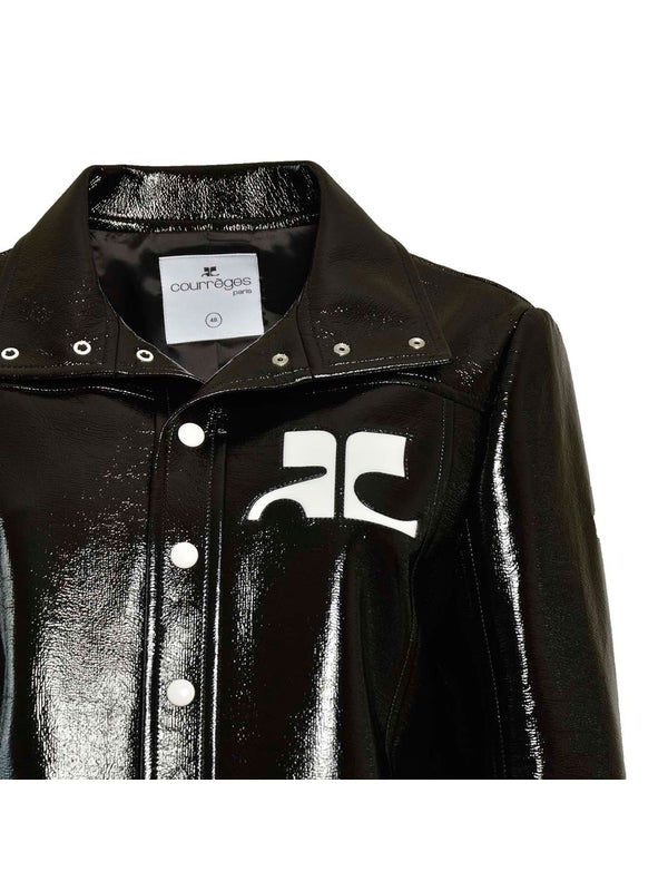 Courrèges - Reedition Logo Patch Vinyl Jacket - Jente