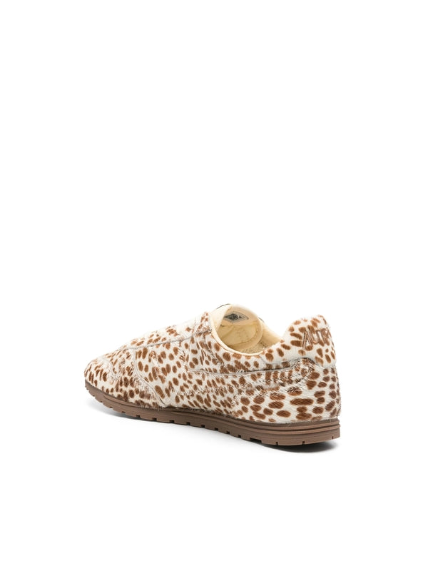 Autry Beige Low Top Sneakers