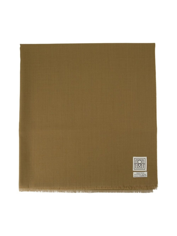 Toteme Khaki Wool Mufflers