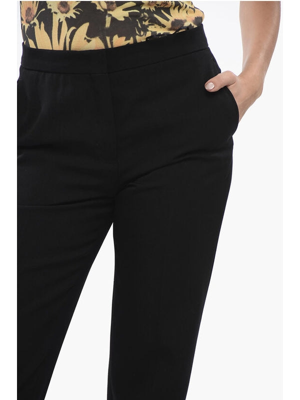 Black Wool Tailored Pants