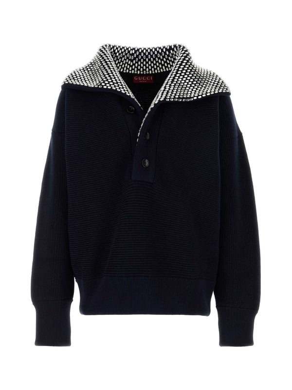 Shawl Collar
  Knit Polo Shirt