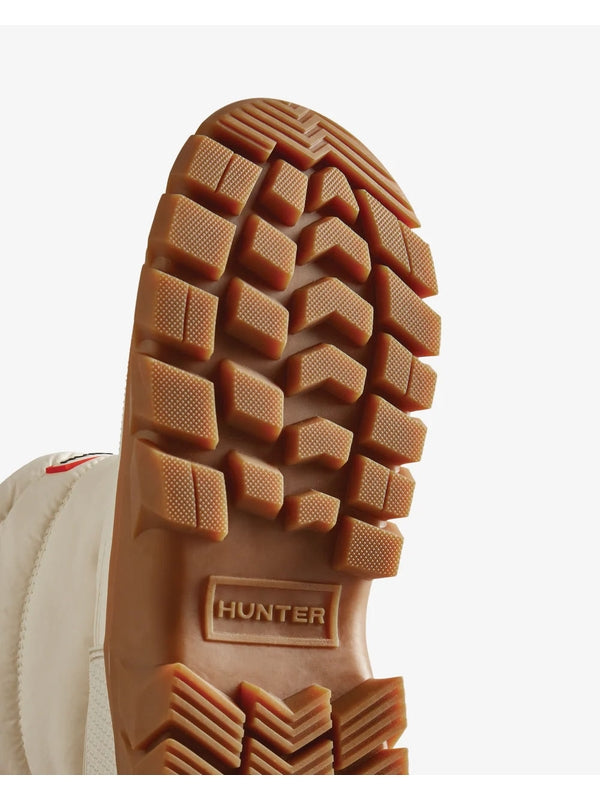 Hunter White Ankle Boots