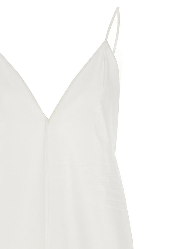 Back Button
  Sleeveless Long Dress