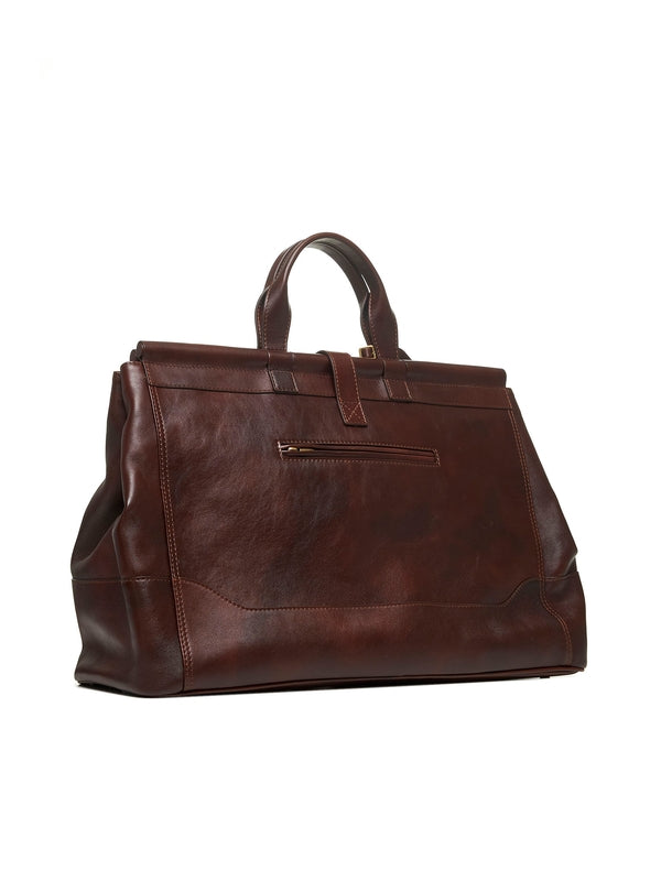 Brown Leather Tote Bag