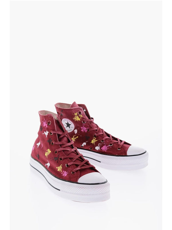Converse Burgundy High Top Sneakers