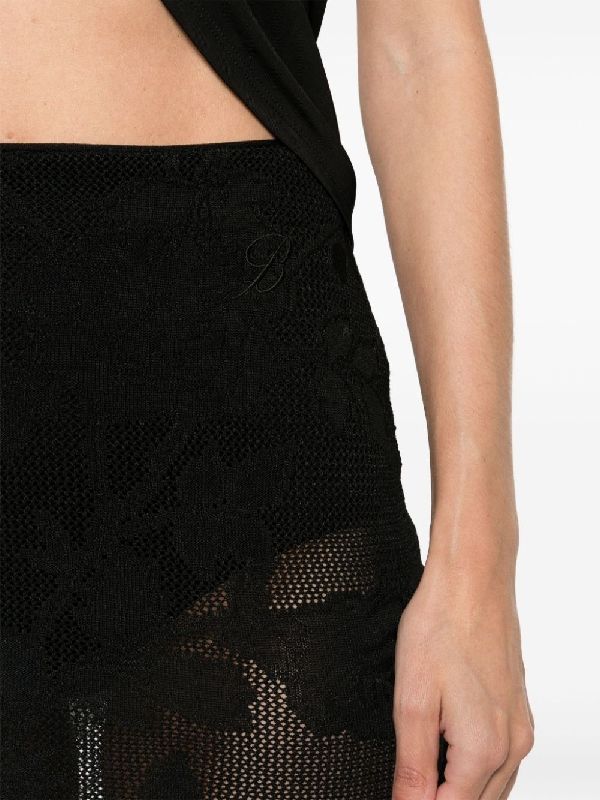 Open Work Knit
  Midi Skirt