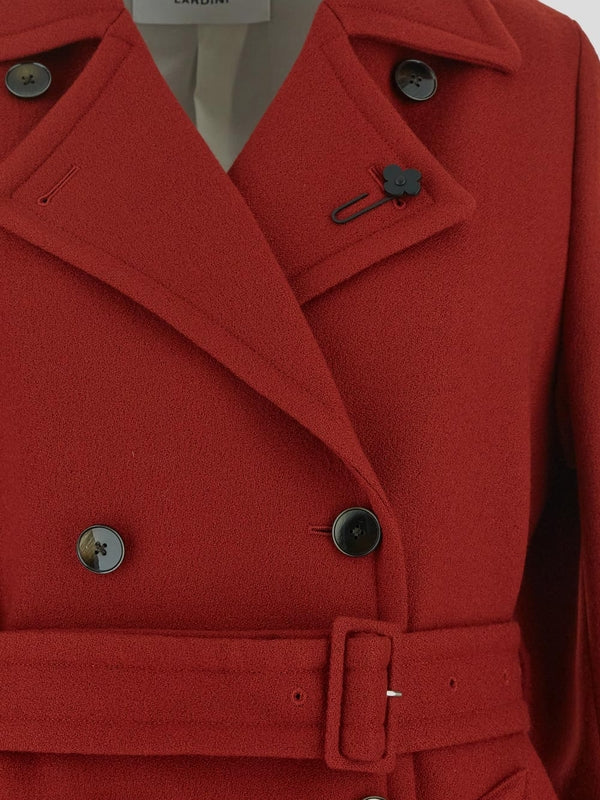 Boutonniere Double Wool Coat