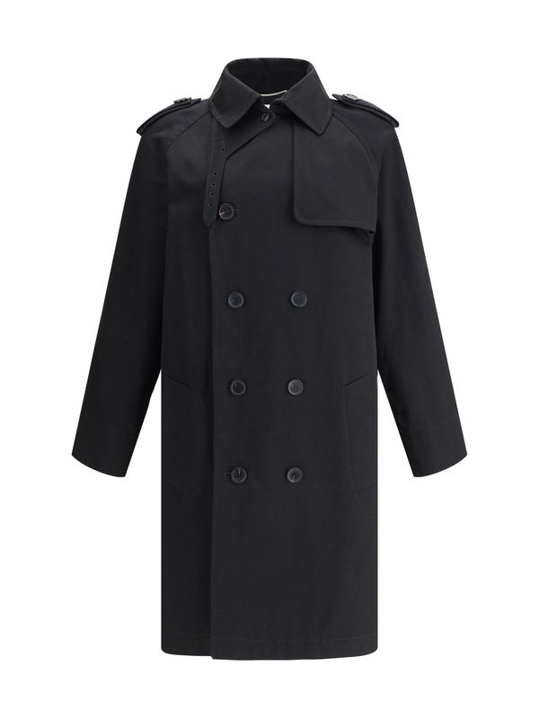 Double Breasted Cotton Trench Coat