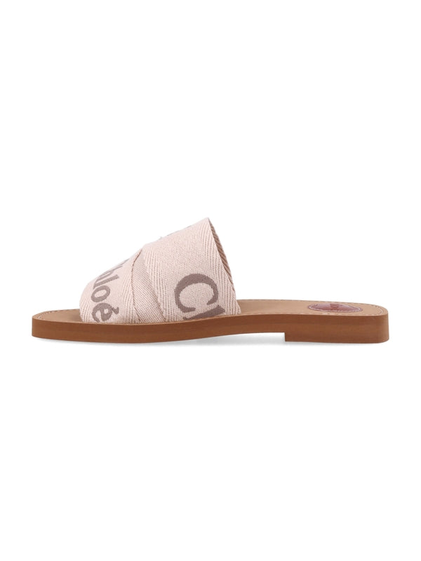 Woody Logo Band Flat Sandals