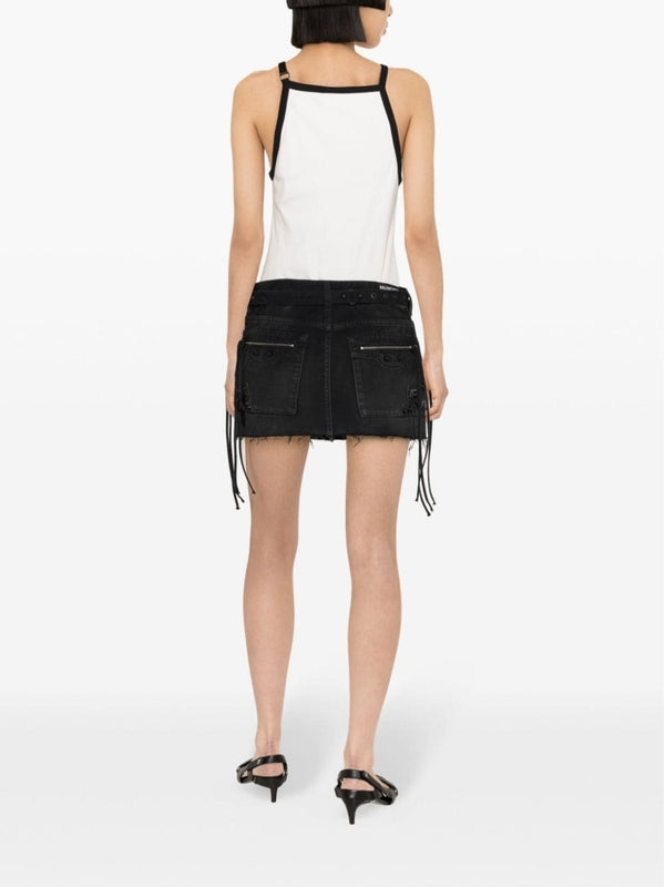 Courrèges - Logo Patch Buckle Strap Tank Top - Jente