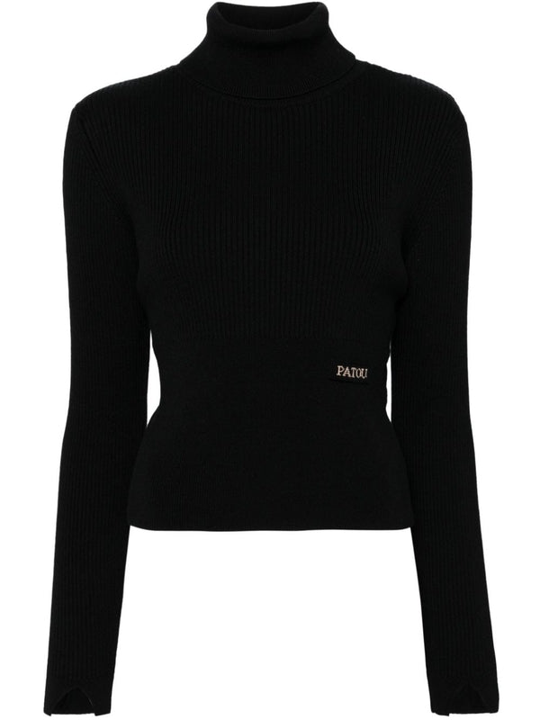 PATOU - Logo Highneck Knit - Jente
