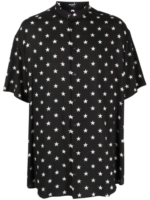 Allover Star Printed Short-sleeve Shirt