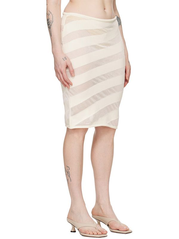 Zebara Diagonal Stripe Skirt