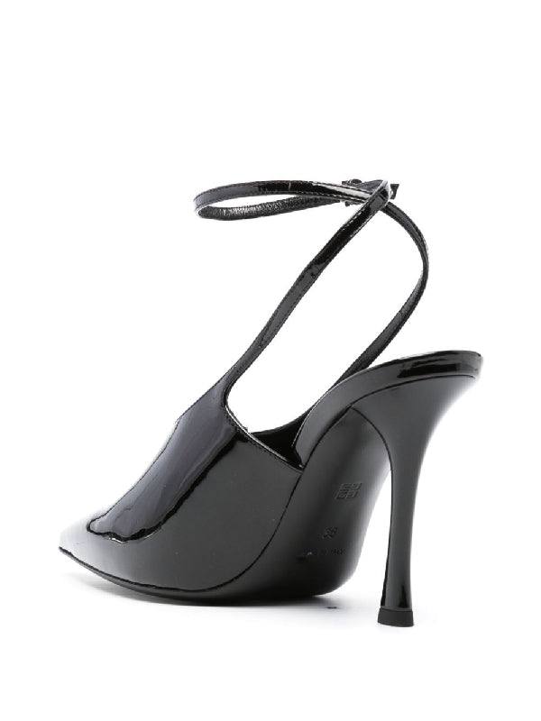 Ankle Strap Calfskin Slingback Heel