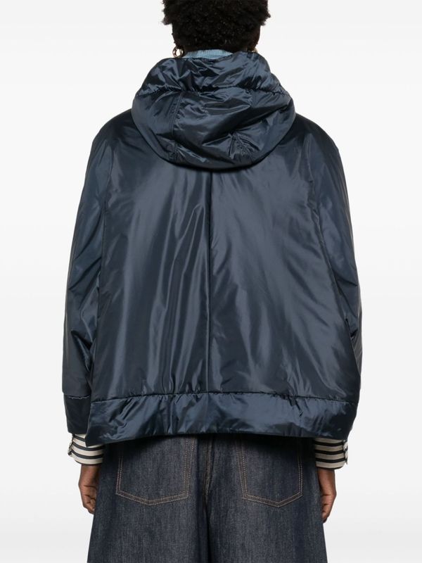 Drawstring
  Hooded Zip-Up Jacket